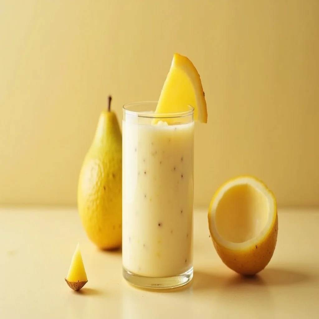 Mousse de maracujá cremosa servida em taças de vidro com calda