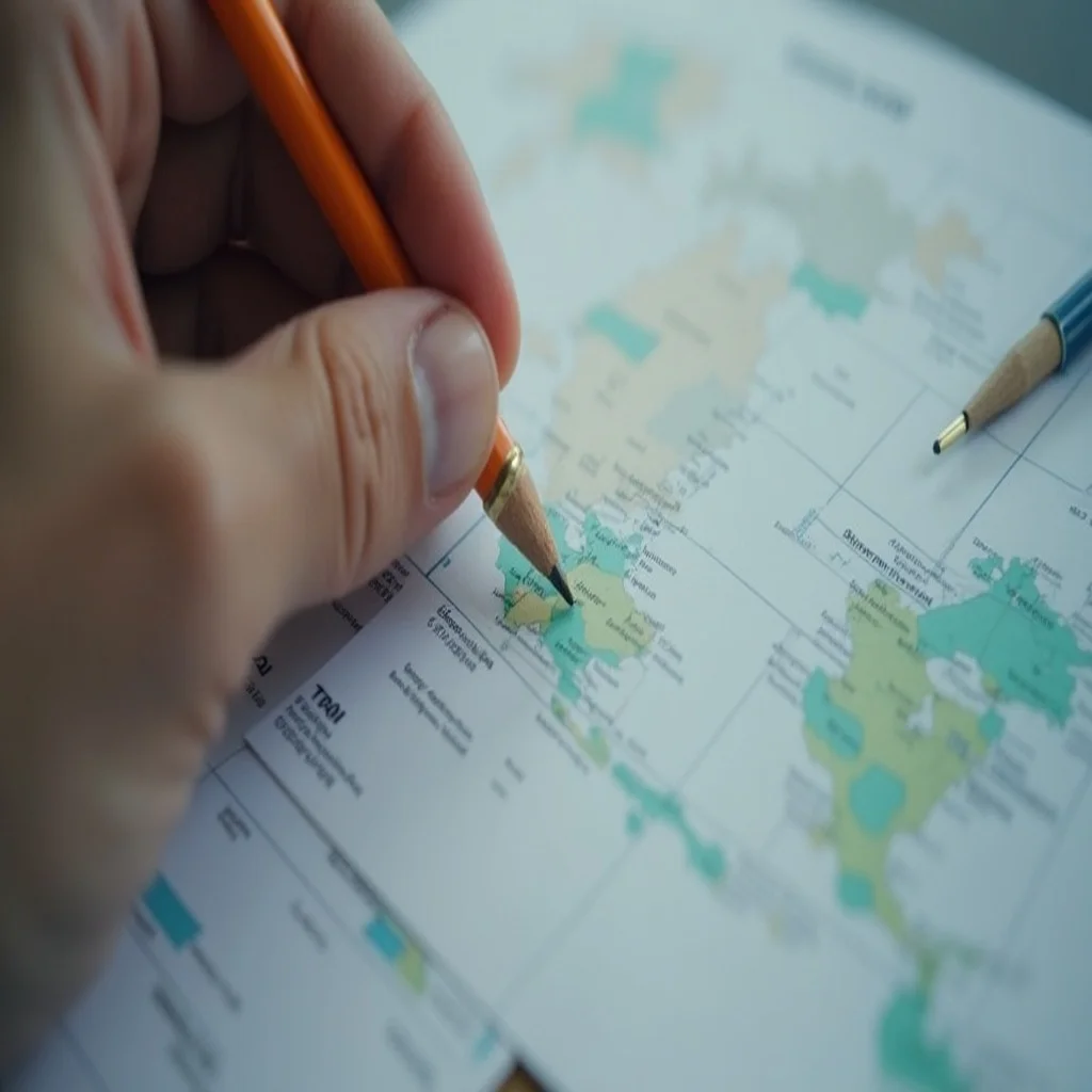 Reta numérica para medir comprimentos