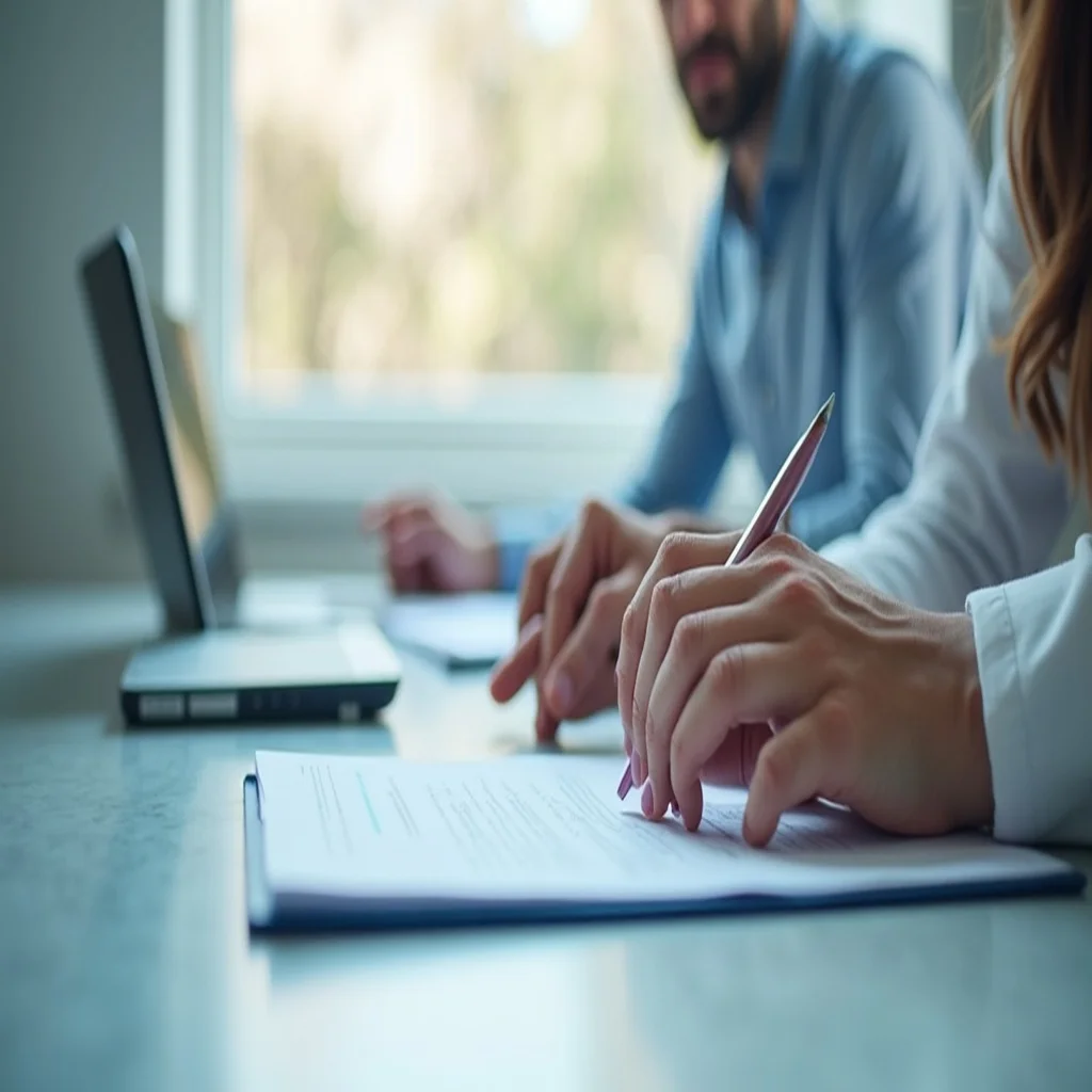 Pessoa consultando status de restituição do imposto de renda